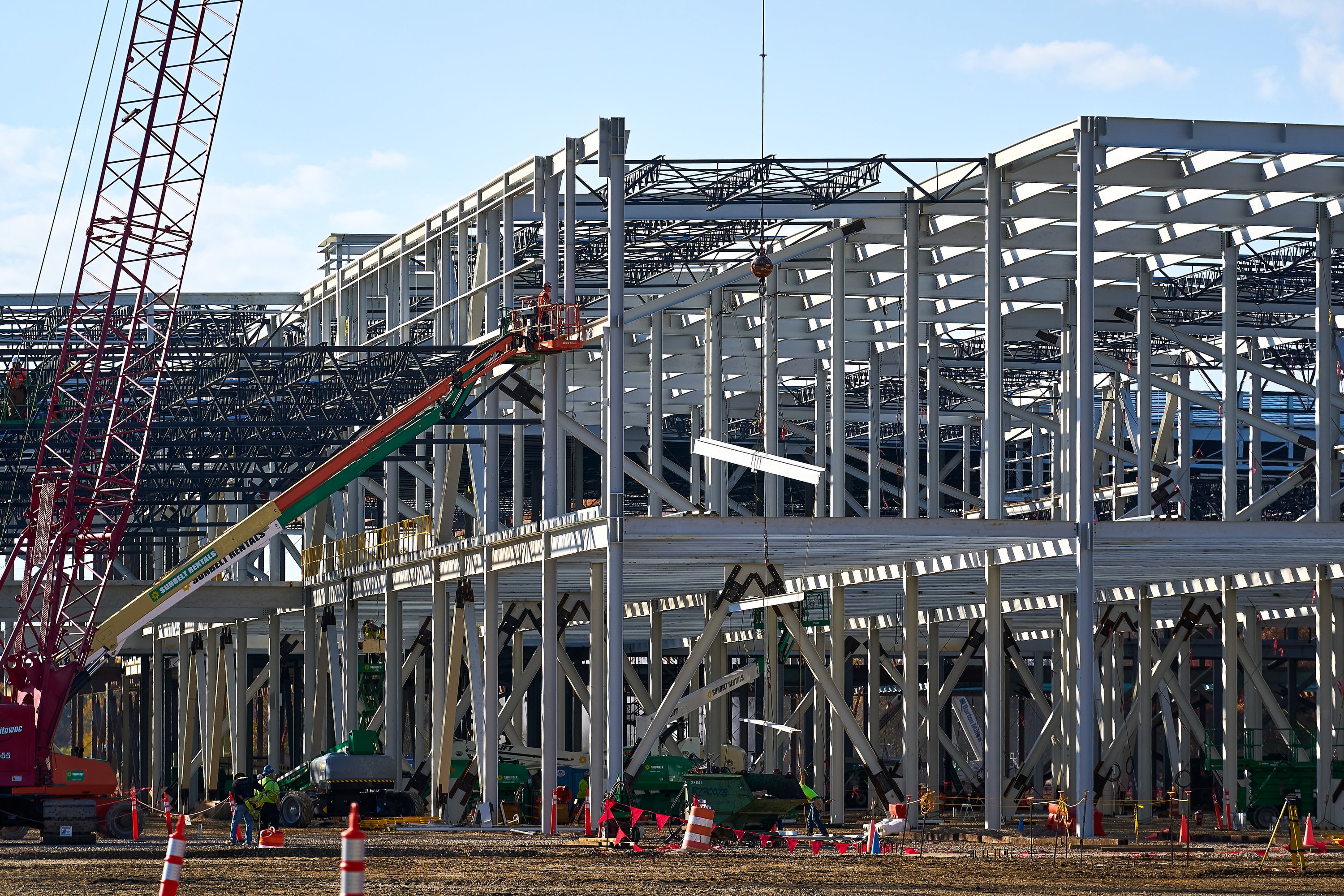 GM starts hiring effort for its Ultium battery factory, shows construction progress