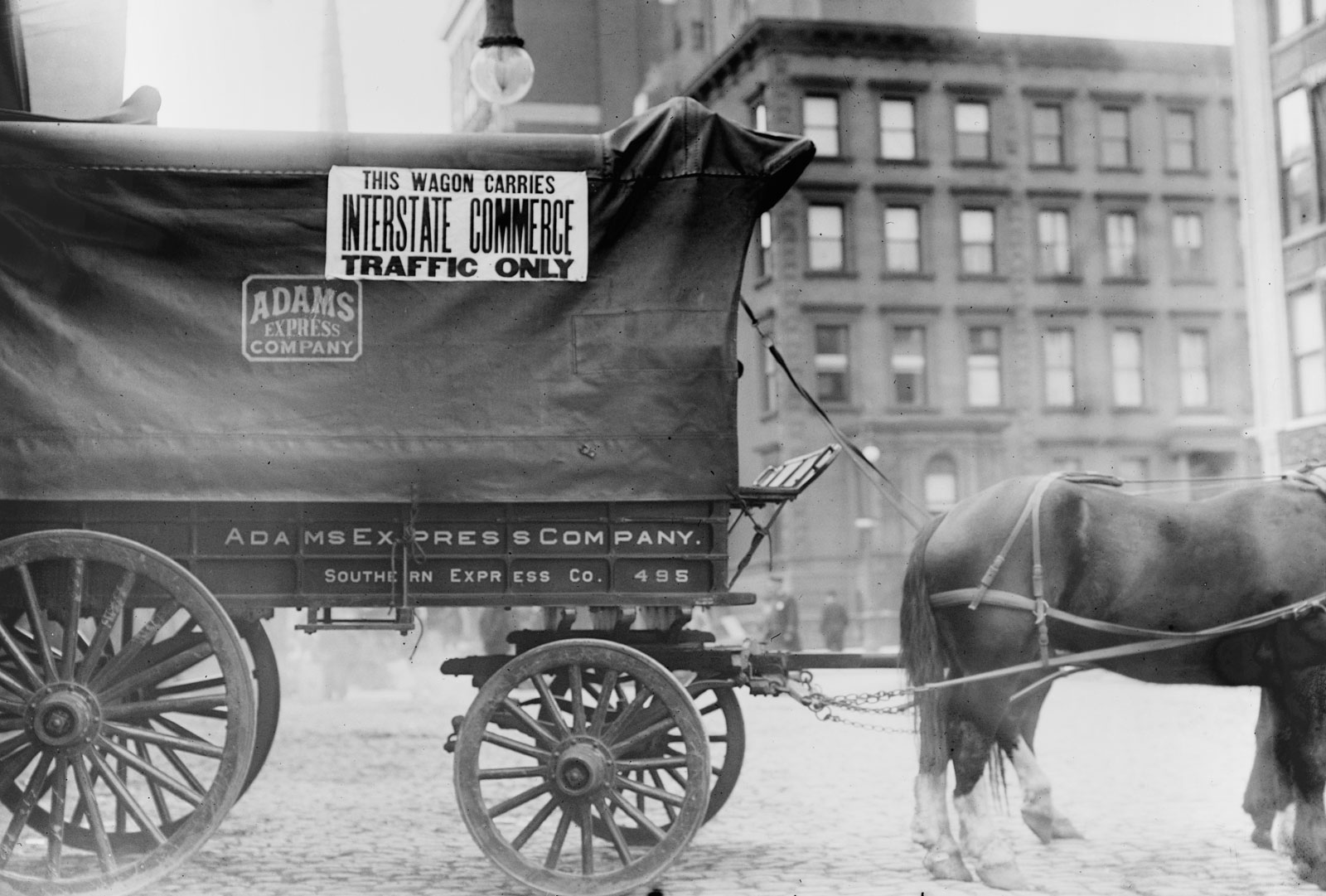 This image has an empty alt attribute; its file name is horse-wagon-Interstate-Commerce-Traffic-Only-1900-britannica.jpg