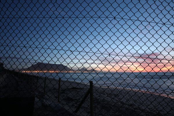 The iconic Table Mountain in South Africa’s Western Cape province, which is seeing a surge in coronavirus cases.