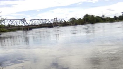 According to the Santander risk management office, it is likely that crops planted in the plains and floodplains of the main rivers will be flooded by the rise in level.  Photo: Santander Disaster Risk Management.