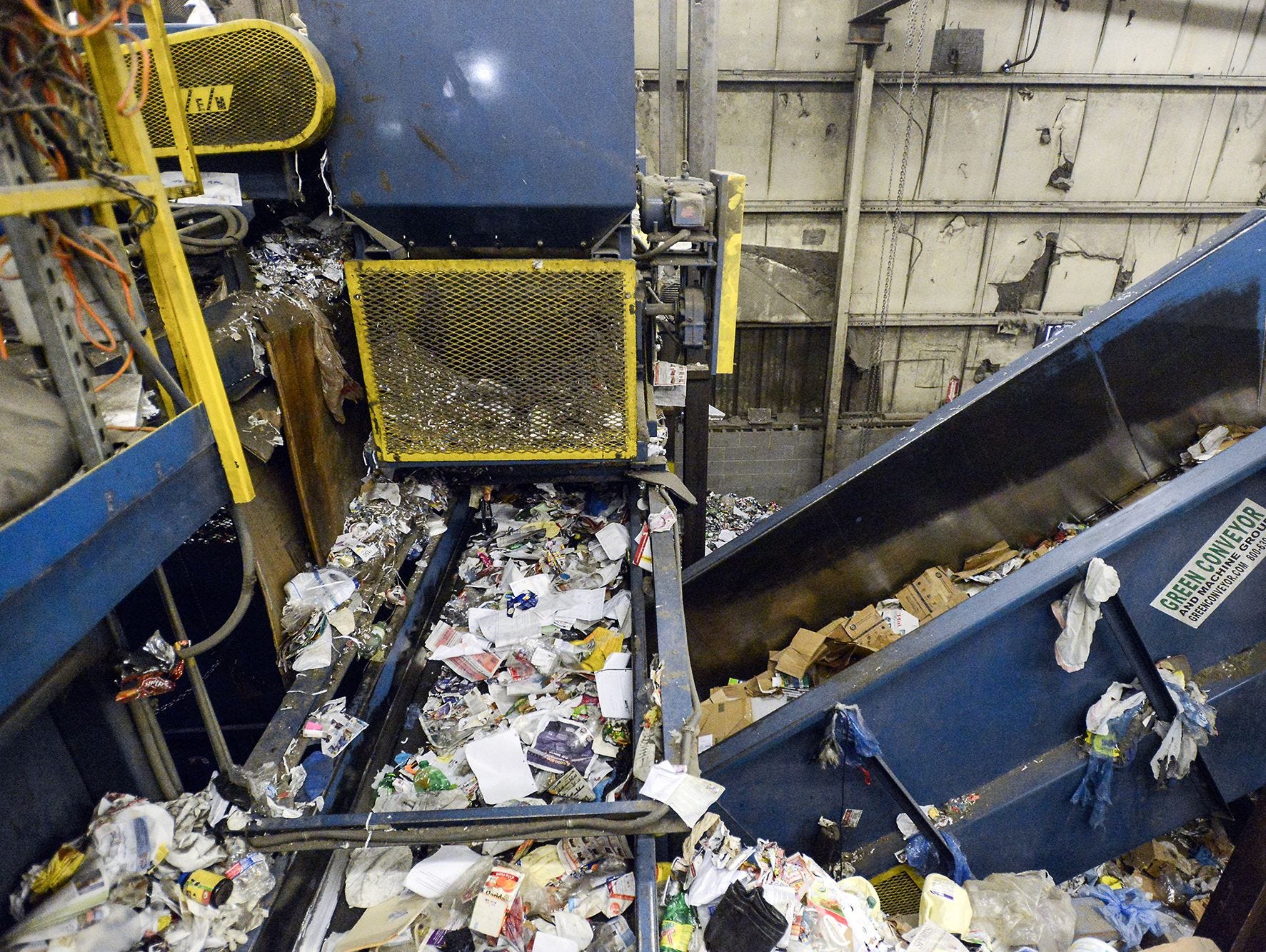 One part of the problem with trash going into recycling is "wishful recycling," in which people put items they hope can be recycled in the recycling bin, even though they're not recyclable items.