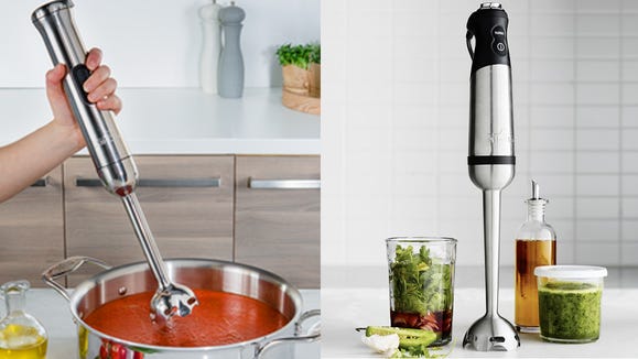 Whip up pesto, soups, sauces and more with the All-Clad immersion blender.