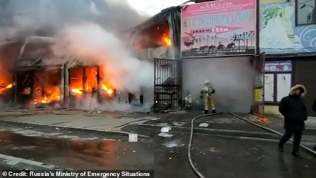 There were no casualties however, significant damage was done to buildings as the fire spread across 4,000 square metres