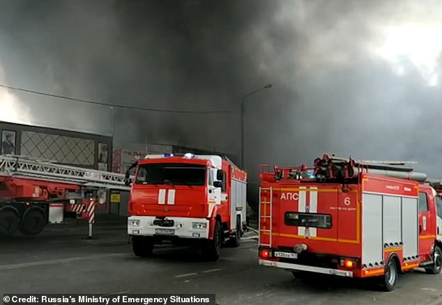 Over 400 firefighters from three fire brigades were needed to tackle the blaze as fire brigades from surrounding areas were drafted in to help