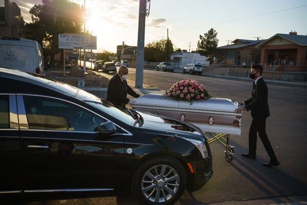 Funeral homes are struggling to carry out basic services and keep up with the expanding crisis.