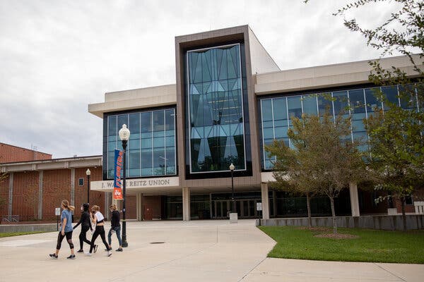 The University of Florida in Gainesville received 10,000 doses of the Pfizer vaccine on Monday for distribution to frontline health care workers.