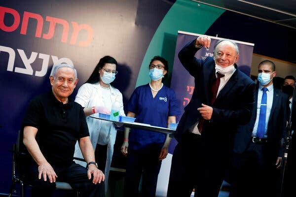 A national vaccination campaign in Israel began with Prime Minister Benjamin Netanyahu’s inoculation Saturday at Sheba Medical Center in Ramat Gan.