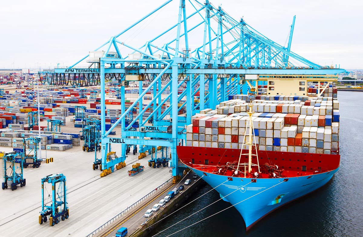 The APM Terminal in Rotterdam, Netherlands. (Photo: APMTerminals.com)