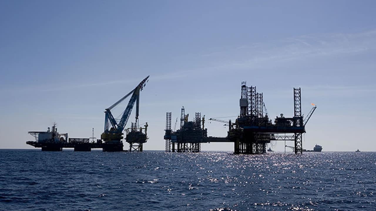 North Sea oil rigs. (Photo: A.P. Møller - Mærsk)