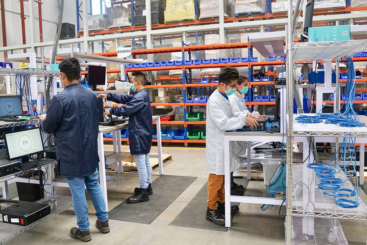 Employees at Ingram Micro facility.