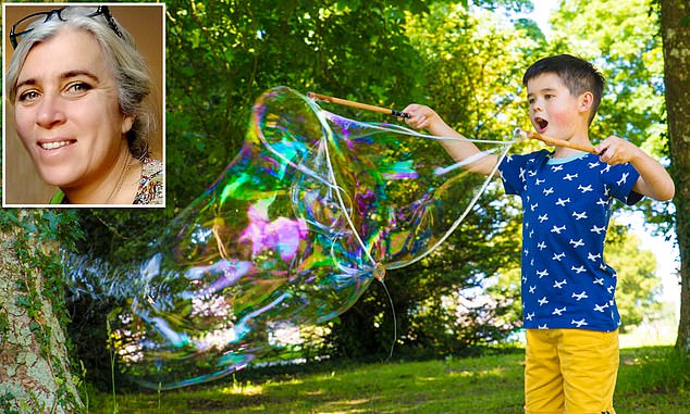 Concern: Paola Dyboski-Bryant, inset, says her bubble toys will be more expensive to cover the new costs