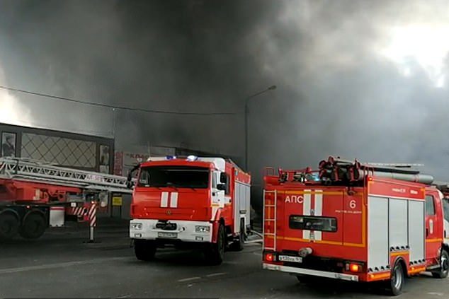 Russian Fireworks Factory Catches Fire Setting Off A Huge Explosion