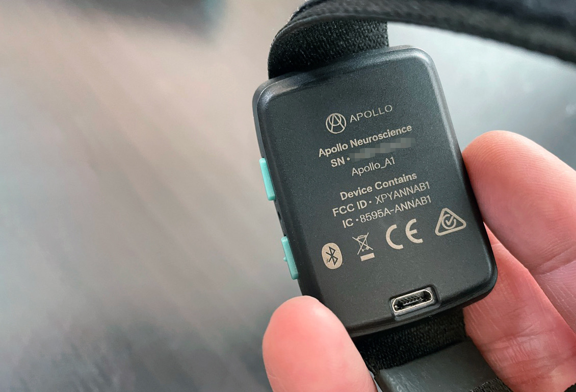 The back of the device
