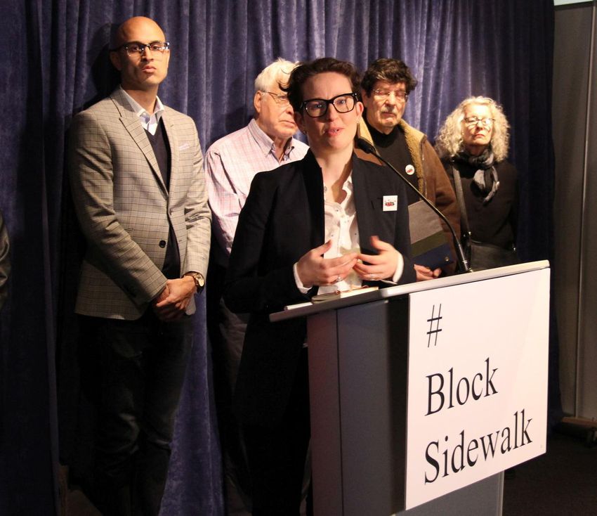 Bianca Wylie is  an open-government activist and was outspoken critic of the Sidewalk Labs plan.