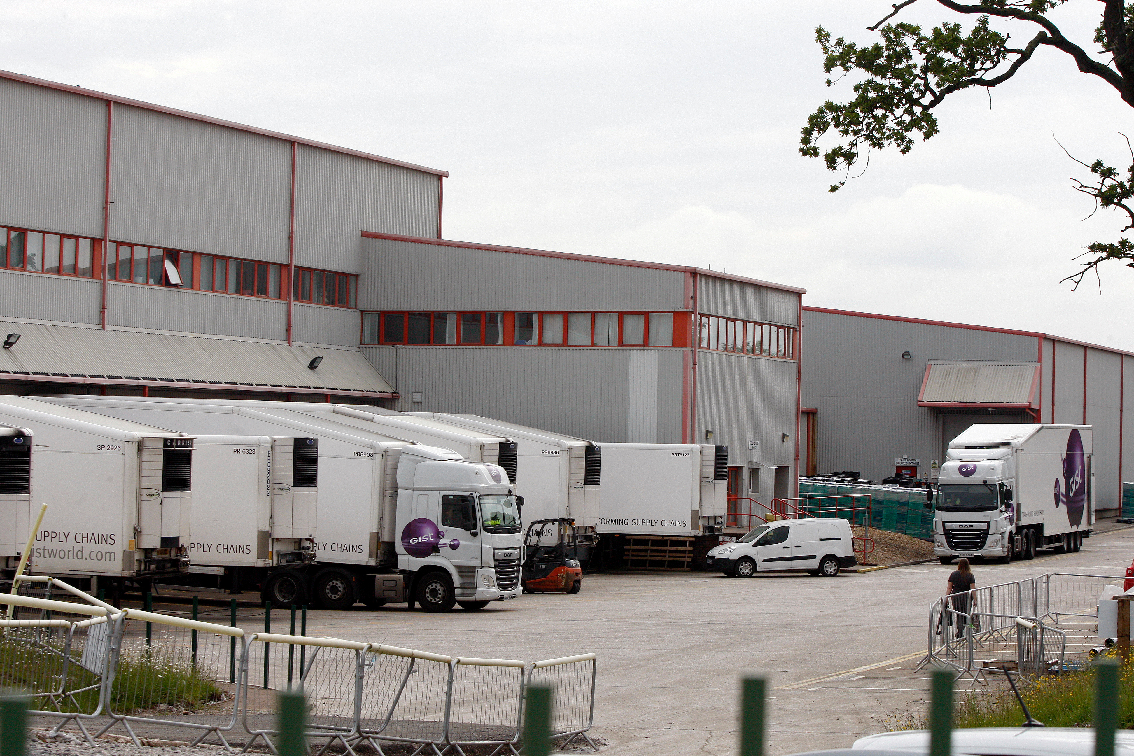 Emergency services raced to Wrexham Industrial Estate last night to protect the jab, which is being produced by pharmaceutical firm Wockhardt (pictured is Rowan Foods' factory, which also lies on the estate)