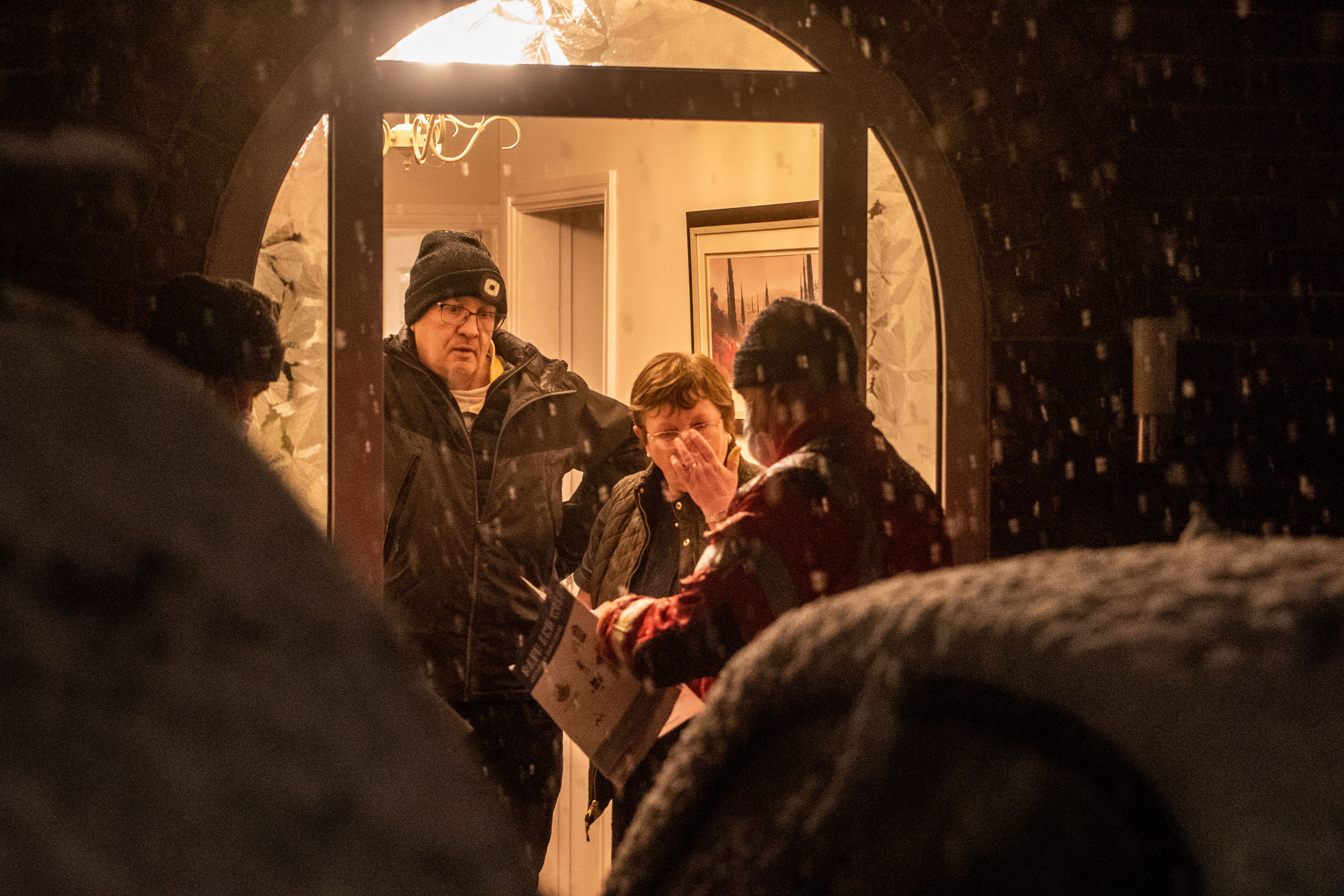 Didsbury locals were asked to leave their homes last night