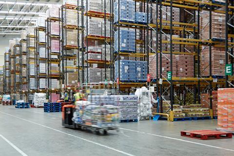 Heron Foods inside warehouse