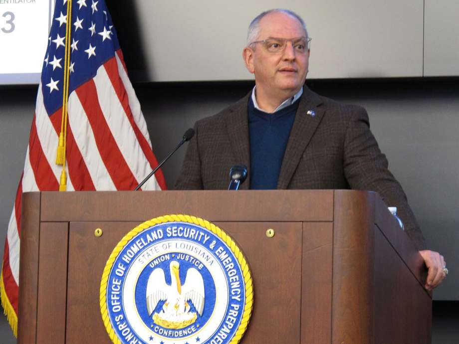 Louisiana Gov. John Bel Edwards speaks about the state's COVID-19 outbreak and vaccination efforts on Tuesday, Jan. 12, 2021, in Baton Rouge, La. (AP Photo/Melinda Deslatte Photo: Melinda Deslatte, AP / Copyright 2021 The Associated Press. All rights reserved.