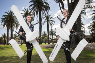 Swoop Aero chief executive Eric Peck, and chief technology officer Josh Tepper.