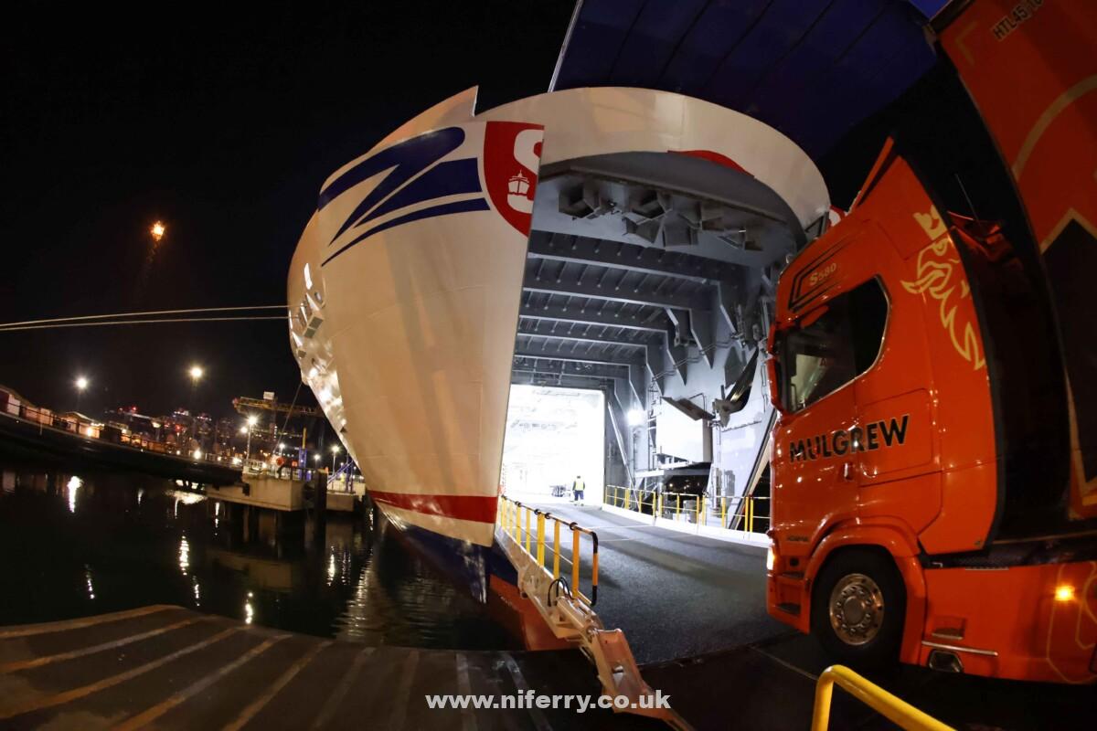 STENA EMBLA MAKES FIRST BELFAST-LIVERPOOL CROSSING…Stena Line’s newest ship on the Irish Sea has made its inaugural crossing on the Belfast-Liverpool service. Stena Embla will join her sister ship Stena Edda on the popular Belfast – Liverpool route with the capacity to carry 1,000 passengers, 120 cars and with 3,100 freight lane meters