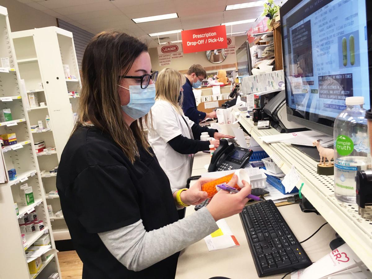 Pharmacist Nissa Block at Pharmacy Station in Burlington