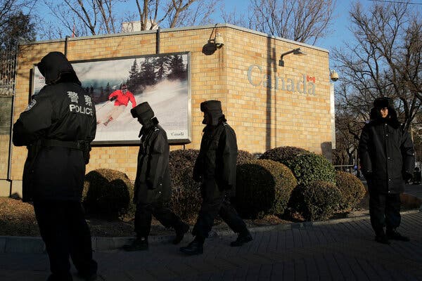 The Canadian Embassy in Beijing. A T-shirt made for embassy staff members who repatriated Canadians from the Chinese city of Wuhan last year has been criticized by the Chinese government.
