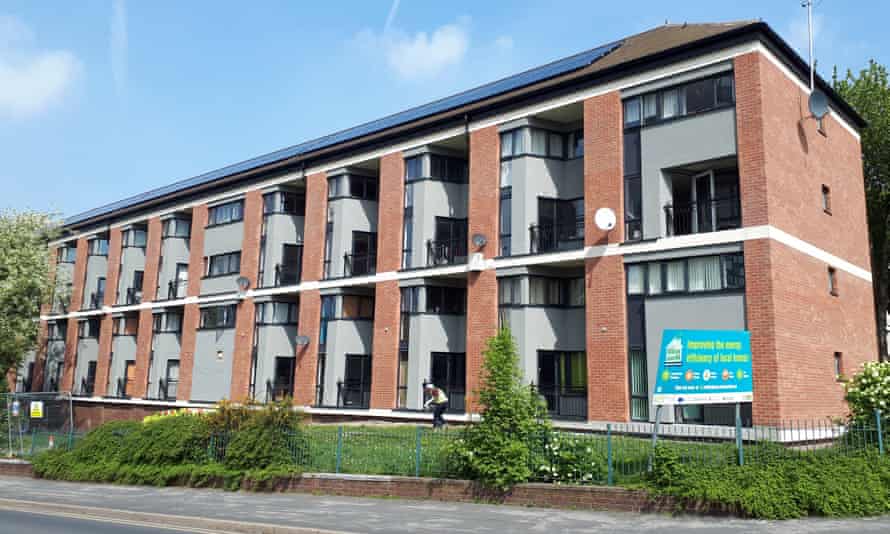 Flats in Byron Court, Nottingham after refurbishment.