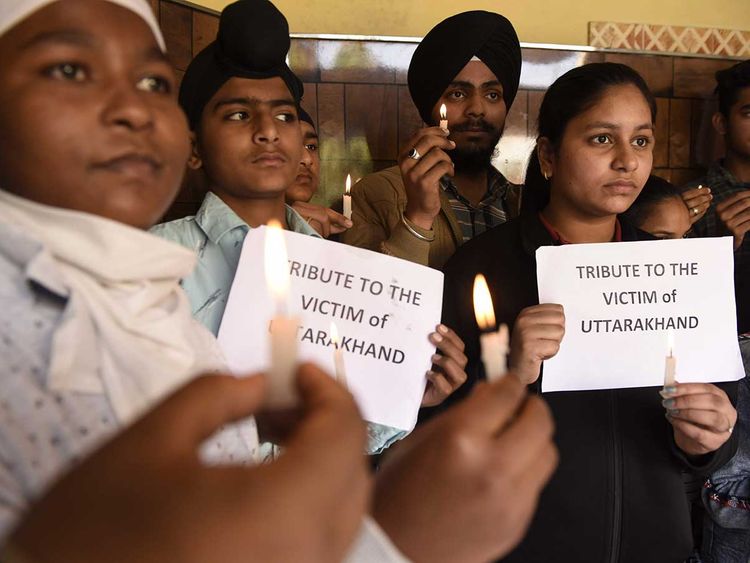 Tribute students Uttarakhand glacier India