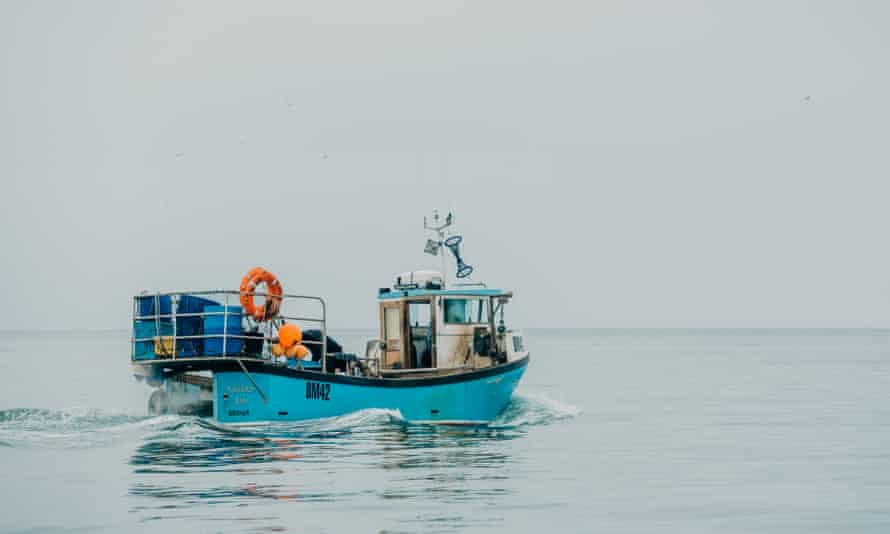 The Kayleigh Ann leaving Brixham Harbour