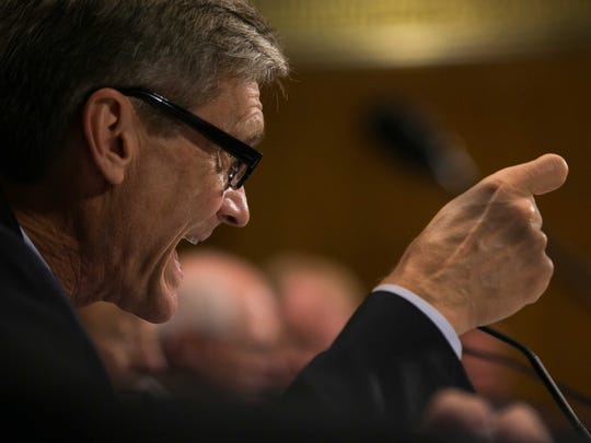 CEO Erik Fyrwald with Syngenta International AG addresses the Senate Judiciary Committee during a hearing on Consolidation and Competition in the U.S. Seed and Agrochemical Industry inside the Dirksen Senate Office Building in Washington, DC.