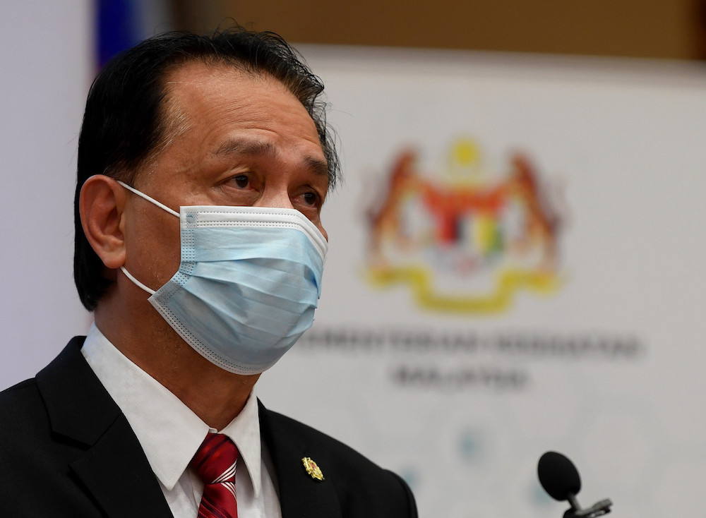 Director-General of Health Tan Sri Dr Noor Hisham said the factory clusters were detected following targeted screening exercises. — Bernama pic