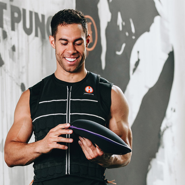Hyperwear Hyper Vest® ELITE Weight Vest and the SandBell® free weight Hyperwear Hyper Vest® ELITE Weight Vest and the SandBell® free weight