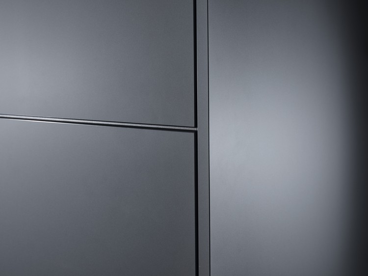 Thanks to the anti-fingerprint property of Premium Matt, fewer fingerprints remain and cleaning is reduced.. Image Courtesy of EGGER Holzwerkstoffe