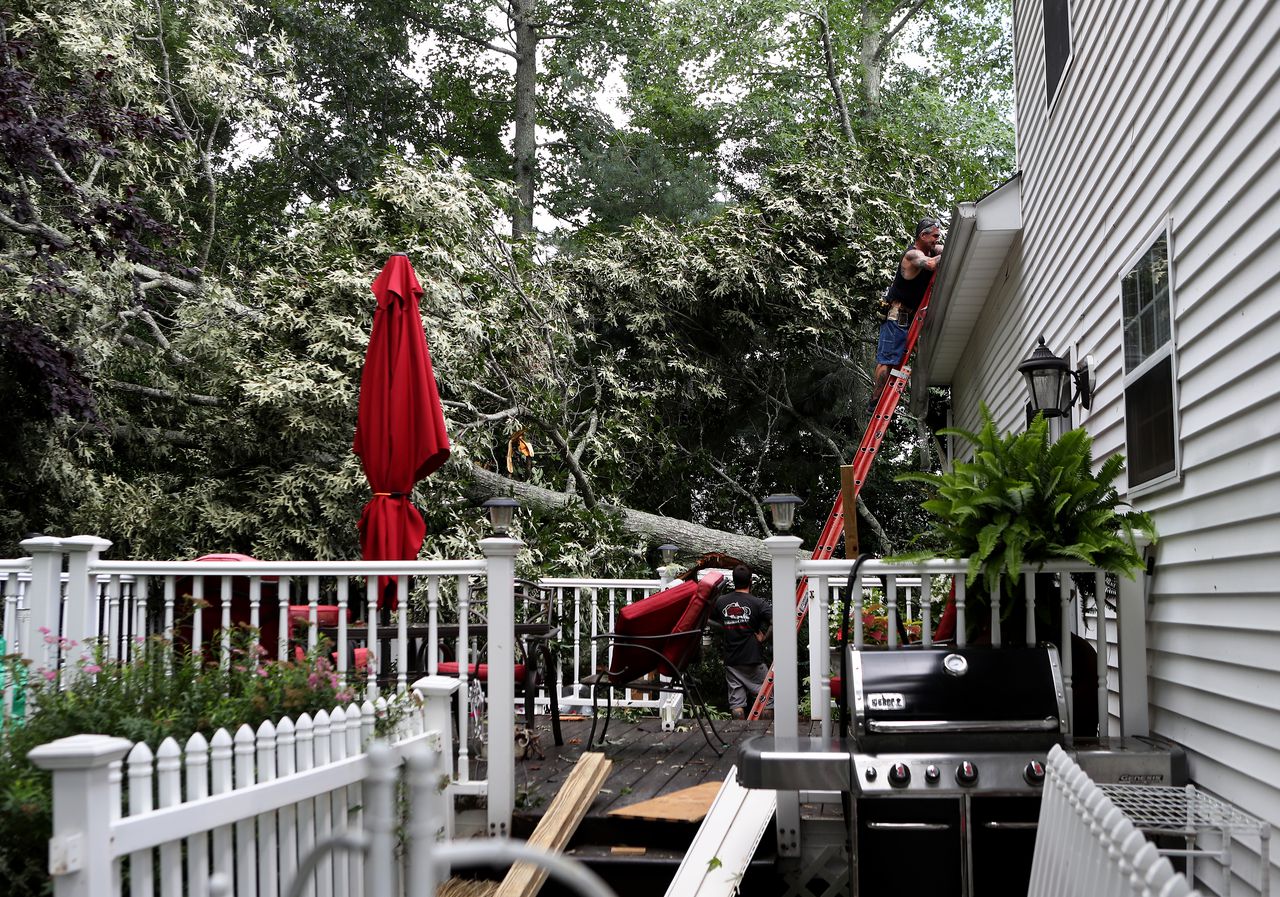 Damage from Tropical Storm Elsa, July 9, 2021
