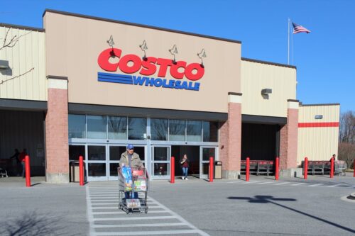Glen Mills, PA/USA - March 6, 2020: Costco Wholesale in Glen Mills, PA.