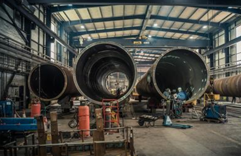 industry, wind turbines, dong