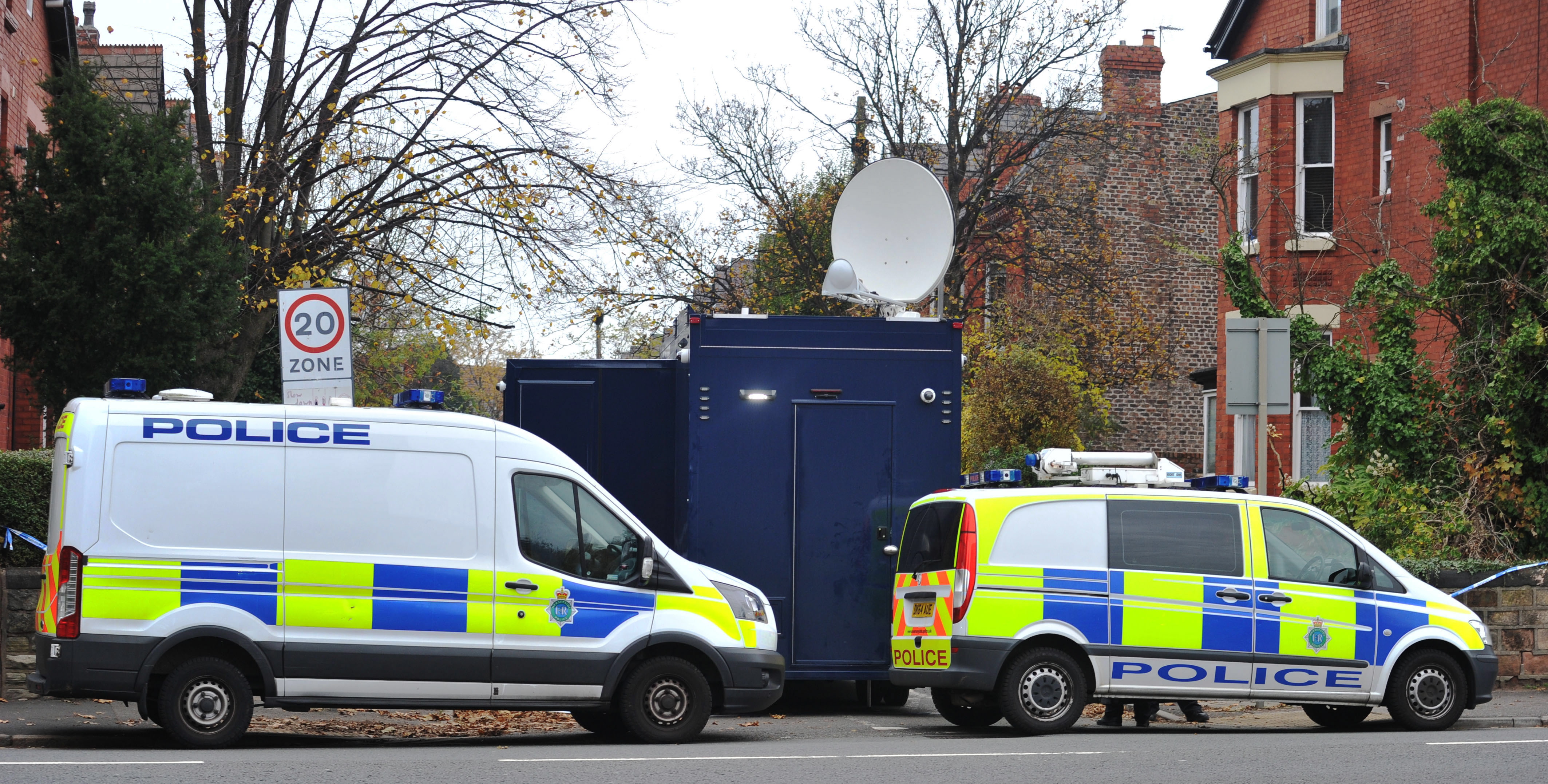 Cops have been searching Rutland Avenue since 1pm yesterday
