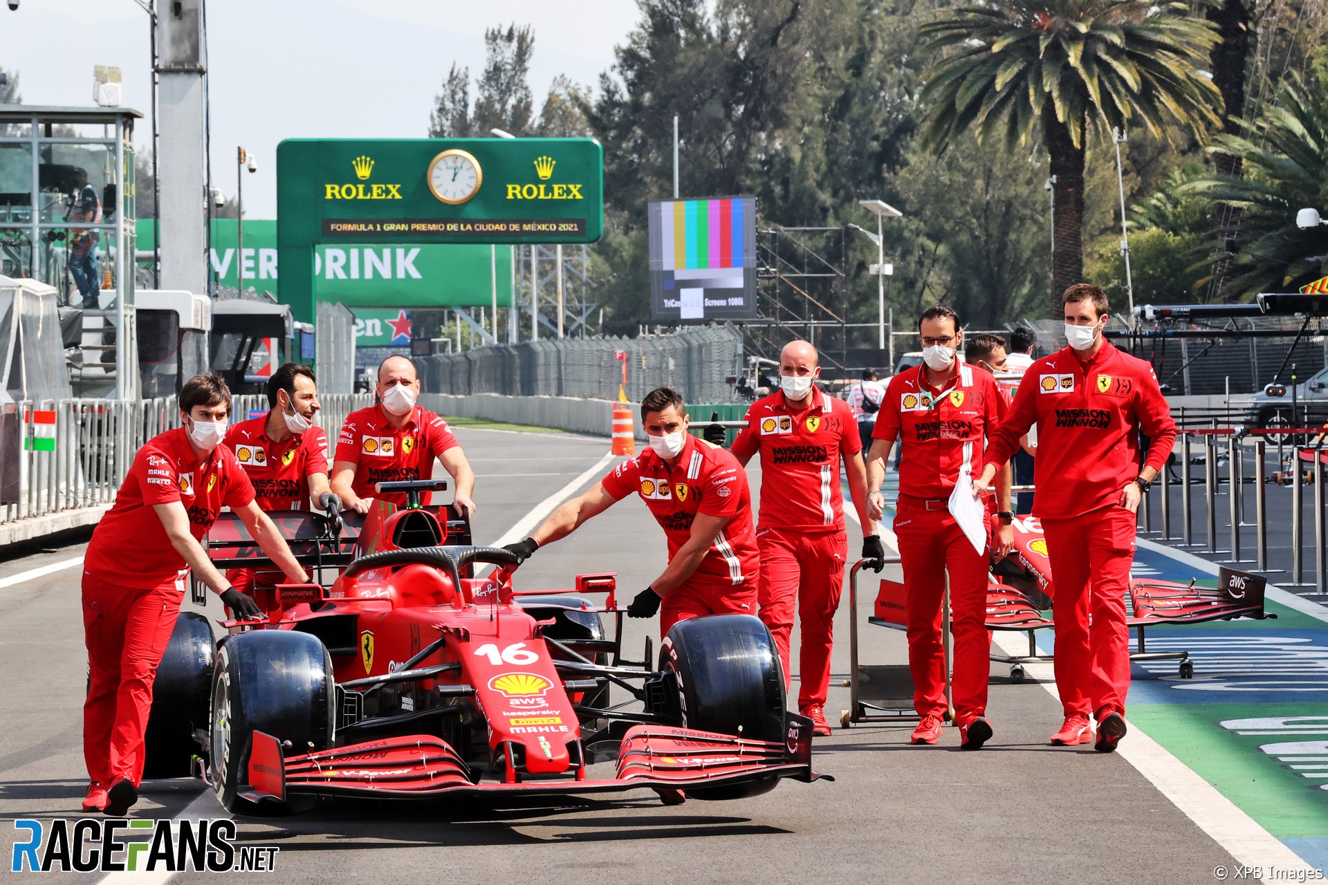 Charles Leclerc, Ferrari, Autodromo Hermanos Rodriguez, 2021
