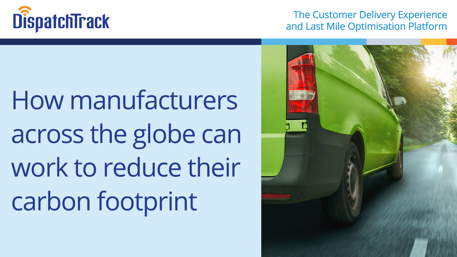 Sustainability image courtesy of DispatchTrack