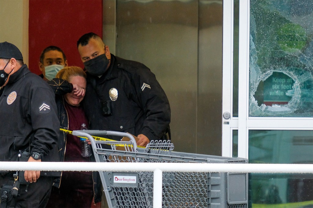 Police were firing at assault suspect Daniel Elena Lopez inside of the Burlington Coat Factory at the time.