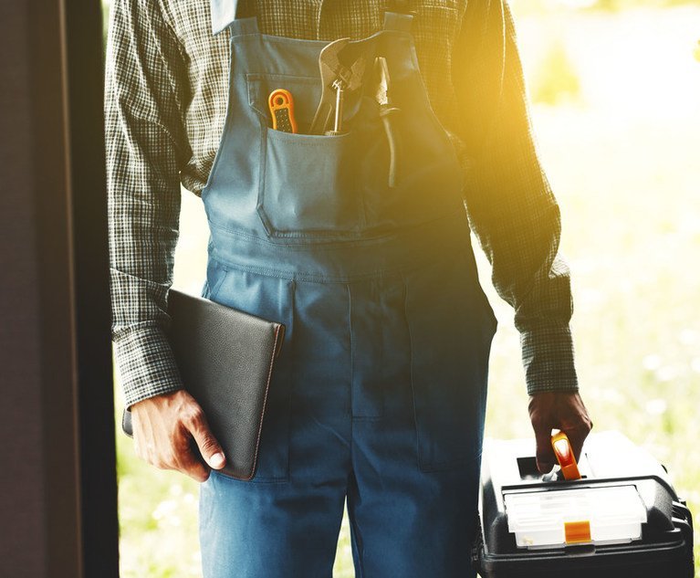 worker, service man, plumber or electric.