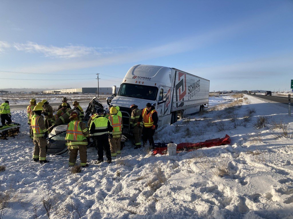 Semi crash