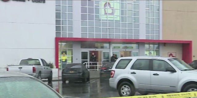 A Burlington Coat Factory in North Hollywood, Los Angeles. At least two people were injured during a shooting in the store on Thursday, police said.