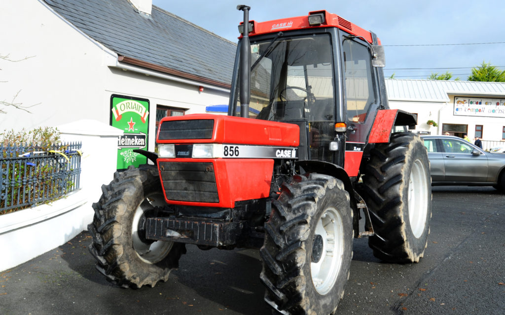 International Harvester tractor red