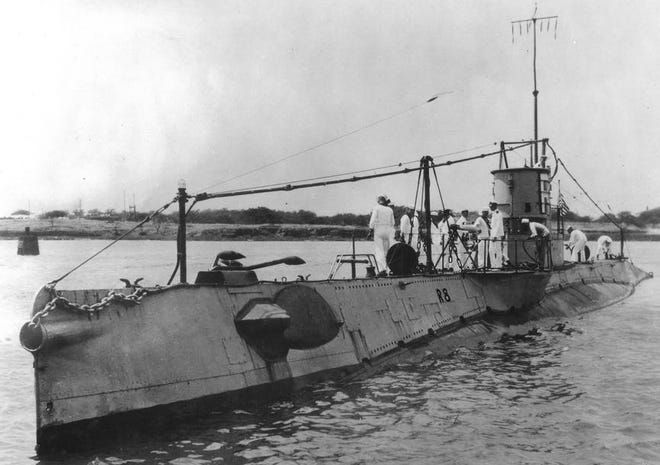 R-8 was one of 27 R-class U.S. submarines. It was built in 1917 but did not see service during World War I. However, it was deployed for 18 years before sinking off the Delmarva Peninsula in 1936. (Photo: Atlantic Wreck Salvage) 
