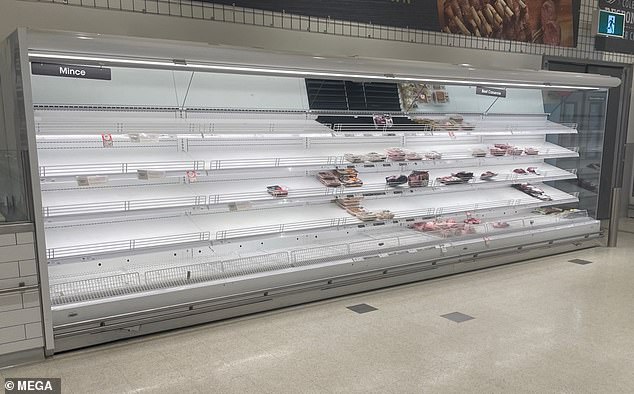 Supermarket shelves across the country have been left empty as supply chain issues bite