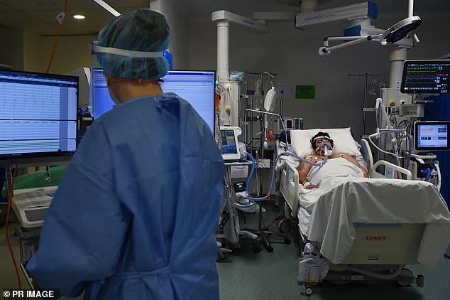 New modelling has also revealed hospitals are coping better than expected with the surge of Covid-19 patients