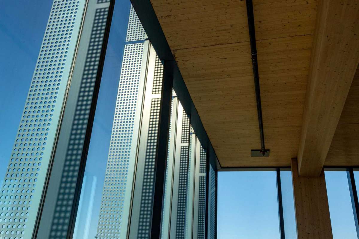 Interior space of a new building at 1 De Haro in San Francisco, which is California's first multi-story cross-laminated timber building. Wednesday, January 12, 2022.
