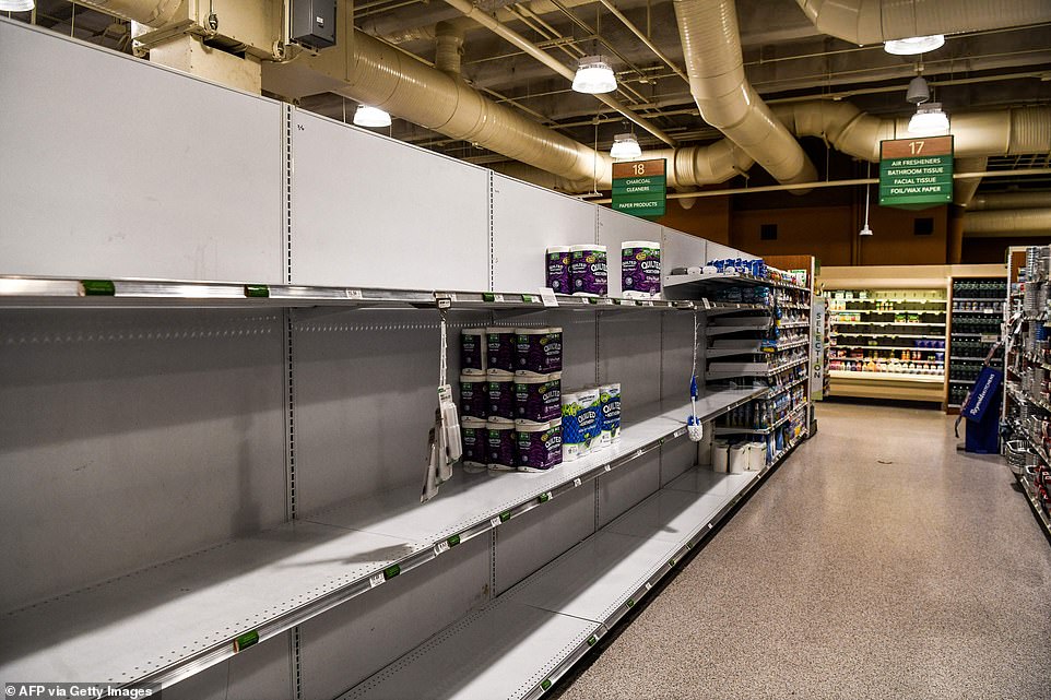 MIAMI BEACH, FLORIDA: Toilet paper and paper towel shelves were once again empty this week, bringing back eerie reminders of the beginning of the pandemic when toilet paper was in short supply