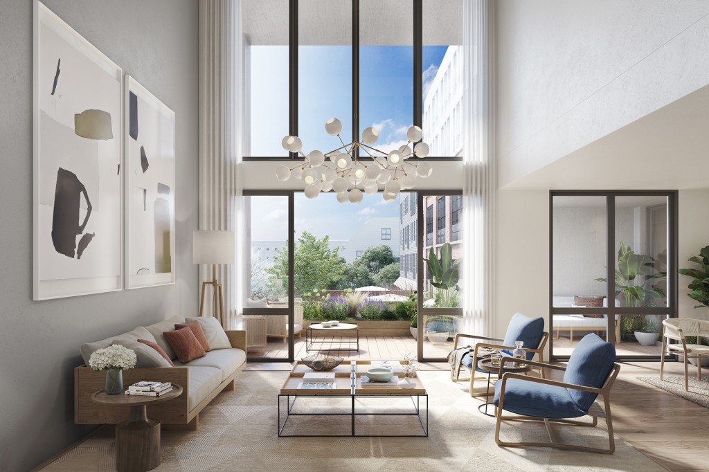 The grand living room.